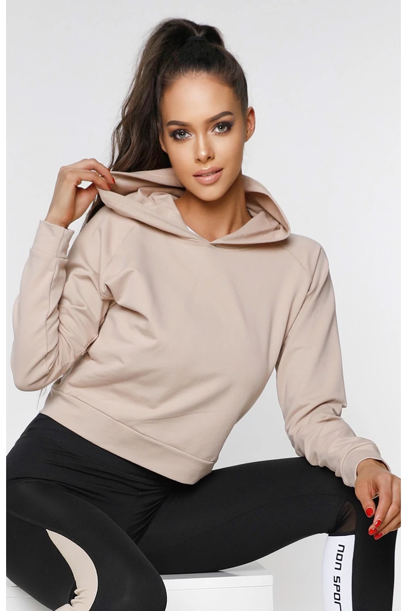 DOLLI RÖVID DEREKÚ KAPUCNIS PULOVER