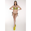 HÁROMSZÖGFAZONÚ FELSŐ+MEGKÖTŐS NARANCS-FEKETE BIKINI