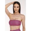 PÁNT NÉLKÜLI BIKINI FELSŐ,PINK-FEKETE