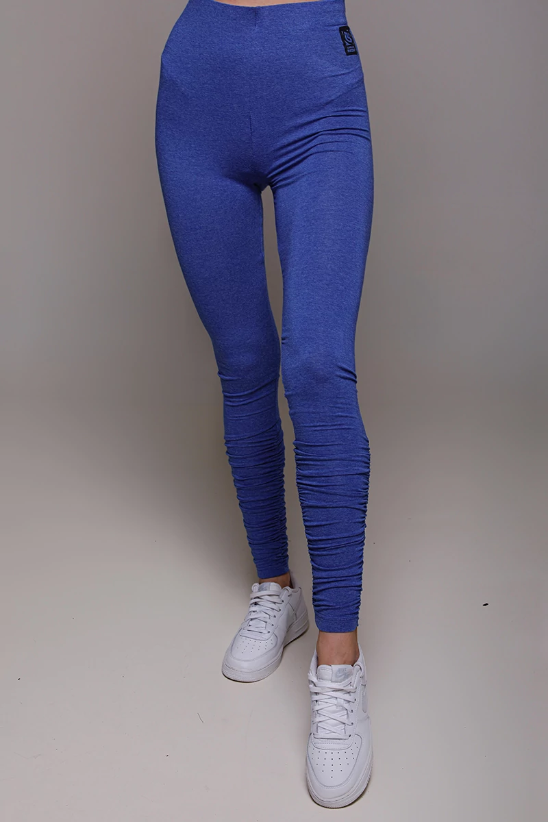 EXTRA MAGASDEREKÚ LEGGINGS KÉK COLDER