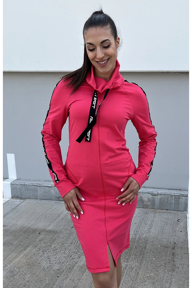 HOSSZÚUJJÚ SPORTOS RUHA,ELŐL SLICCELT MIDI_NDN SPORT